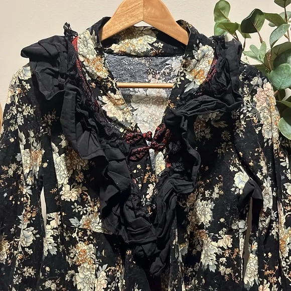 Punk Rave Lolita Floral Lace Kimono - Picture 2 of 7